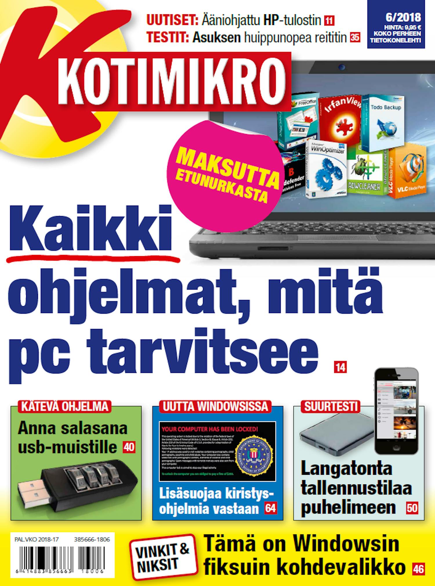 Kaikki ohjelmat, mitä pc tarvitsee